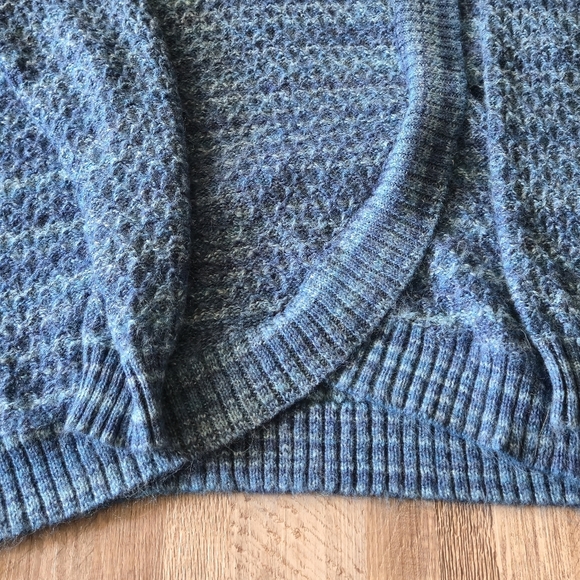 Revolution by Ricki's Blue Knit Asymmetrical Sweater - XXL - Picture 4 of 5